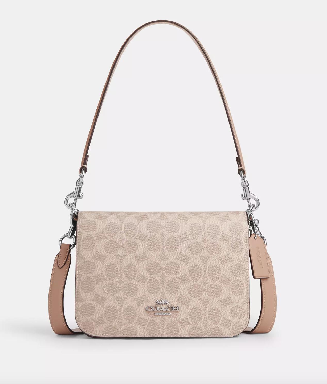 Coach Quinn Bag In Signature Silver Sand Taupe