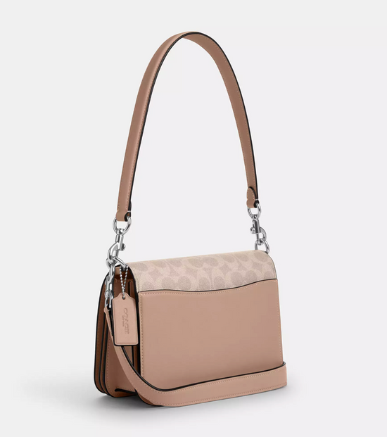 Coach Quinn Bag In Signature Silver Sand Taupe