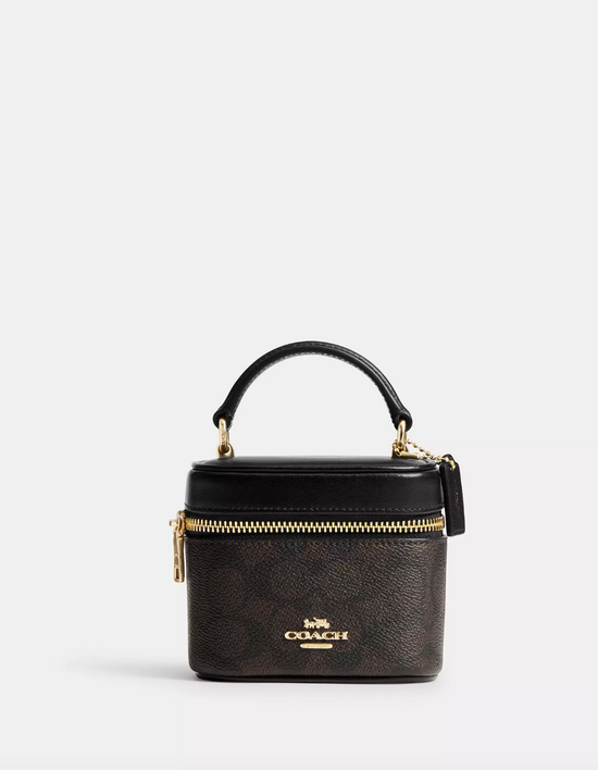 Coach Ava Crossbody Bag In Signature Gold Walnut Black (Pre-Order)