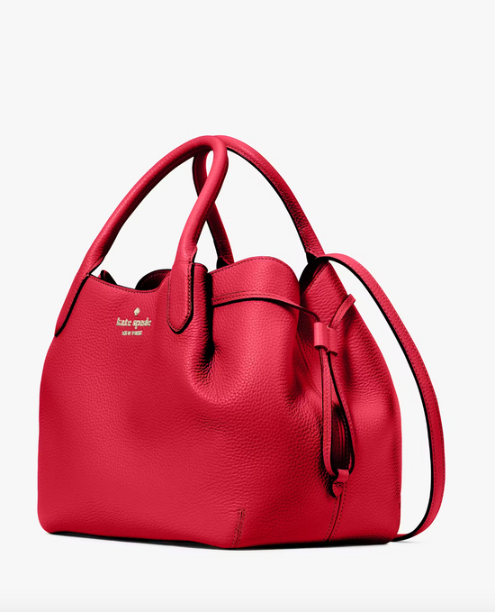 Kate Spade Dumpling Large Satchel In Perfect Cherry (Pre-Order)