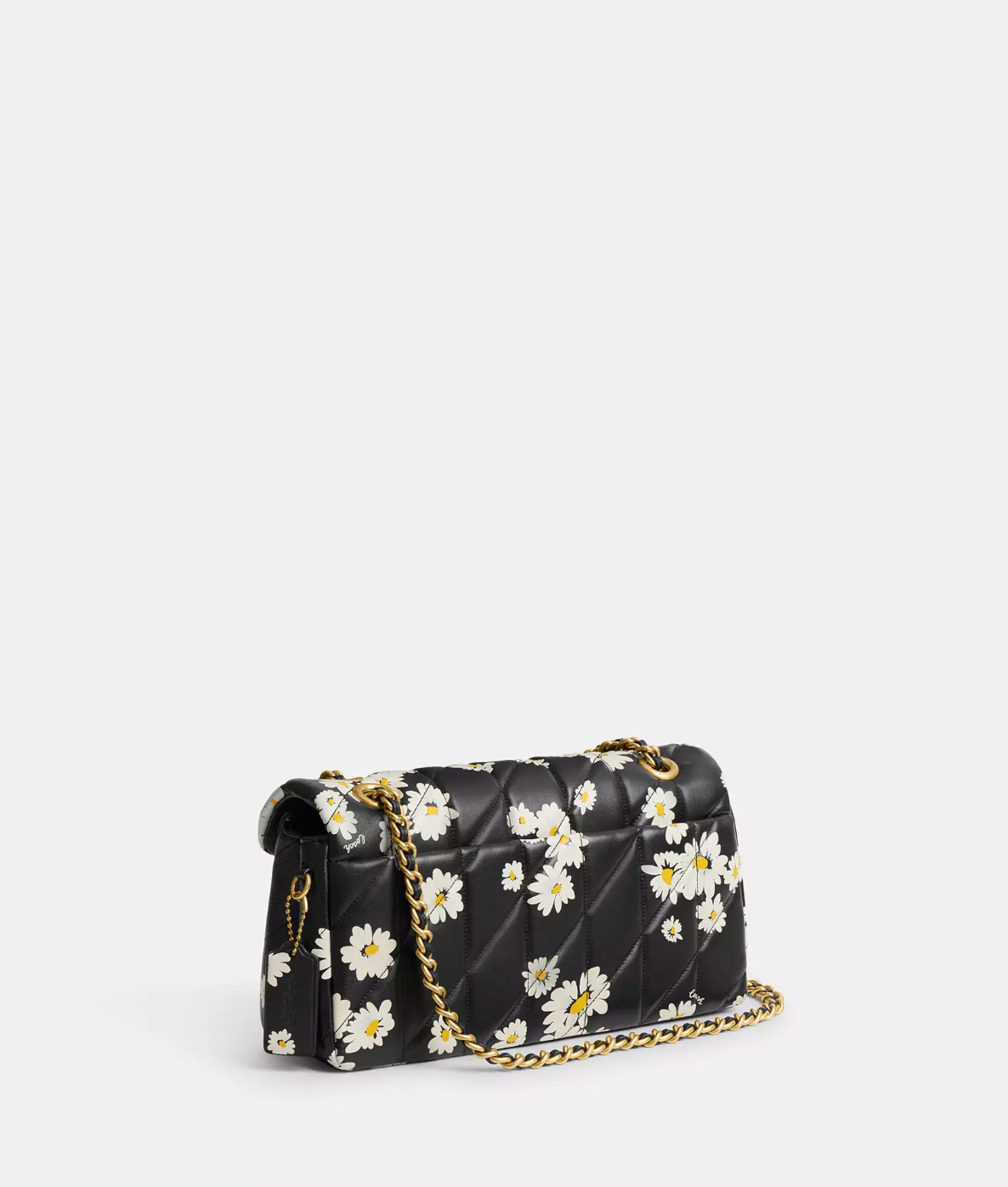 SAS YES SPECIAL ITEM (PRE-ORDER) Coach Tabby Shoulder Bag 26 With Quilting And Floral Print Black Multi