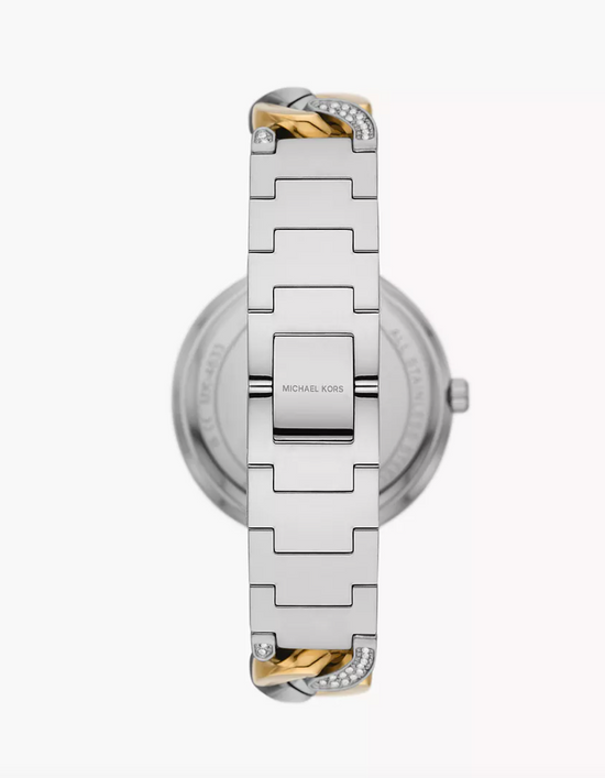 Michael Kors Women Catelyn Three-Hand Two-Tone Stainless Steel Chain Watch Mk4633 (Pre-Order)