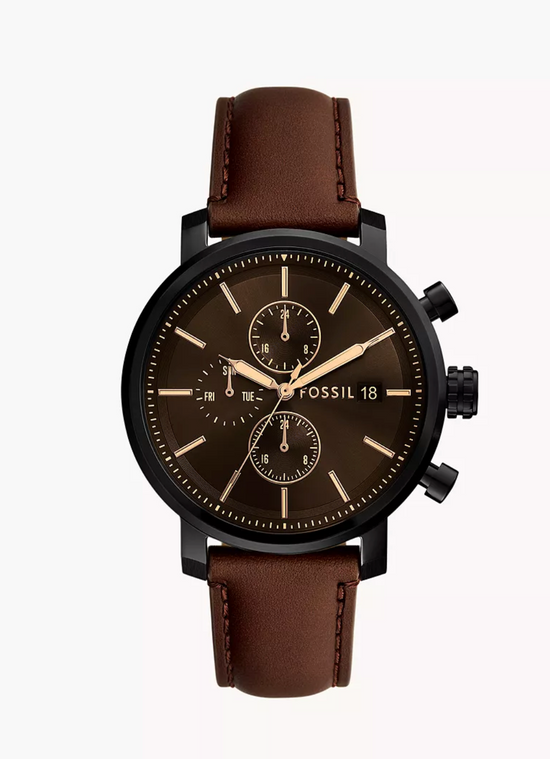 Fossil Men Rhett Multifunction Brown Leather Watch Bq2894 (Pre-Order)