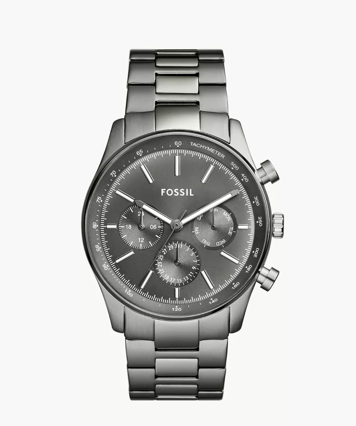 Fossil Men Sullivan Multifunction Smoke Stainless Steel Watch Bq2854 (Pre-Order)