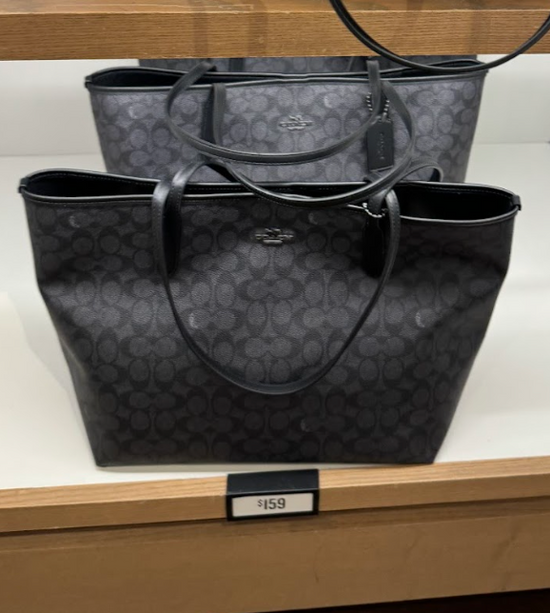 Coach Open City Tote In Signature Graphite Black (Pre-Order)