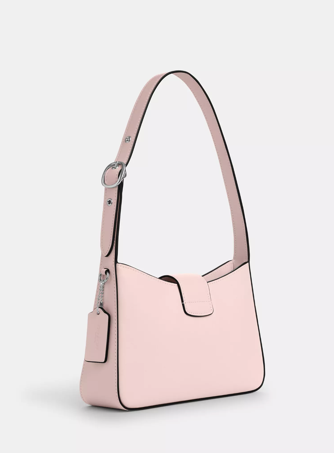 Coach Eliza Shoulder Bag With Zipper Closure In Silver Blush (Pre-Order)