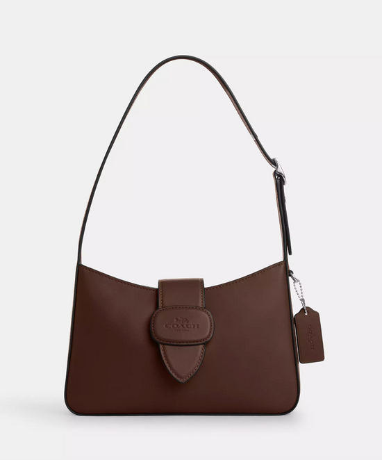 Coach Eliza Shoulder Bag With Zipper Closure In Silver Maple (Pre-Order)