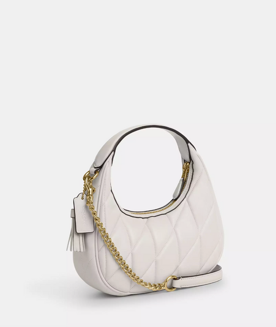 Coach Carmen Mini Crossbody Bag With Quilting In Gold Chalk (Pre-Order)