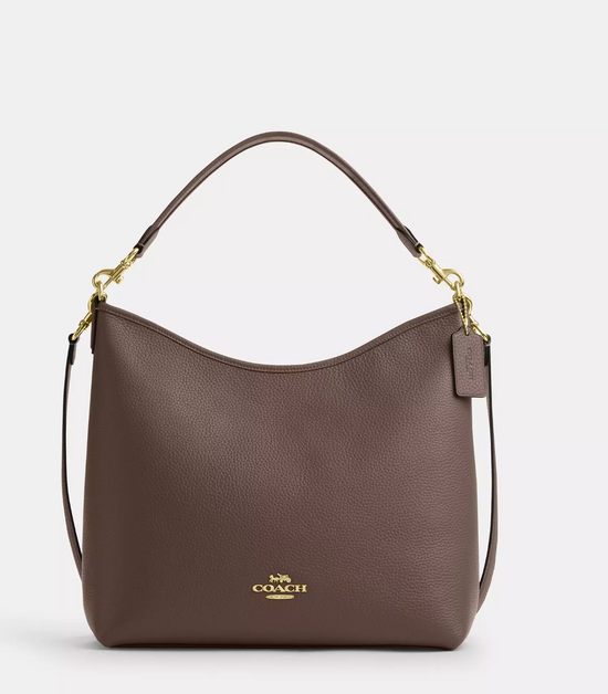 Coach Laurel Large Shoulder Bag In Dark Stone (Pre-Order)