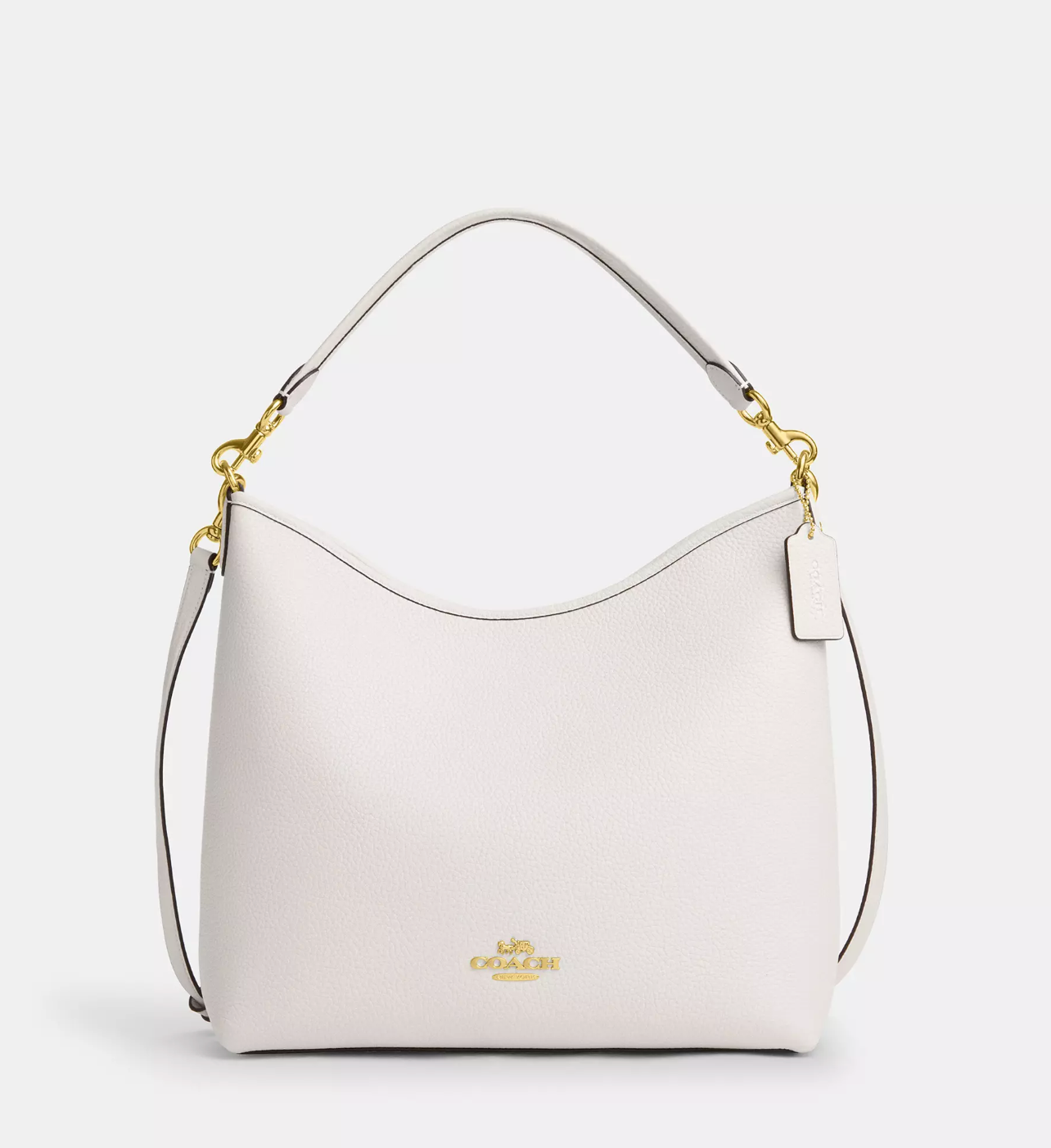 Coach Laurel Large Shoulder Bag In Gold Chalk (Pre-Order)