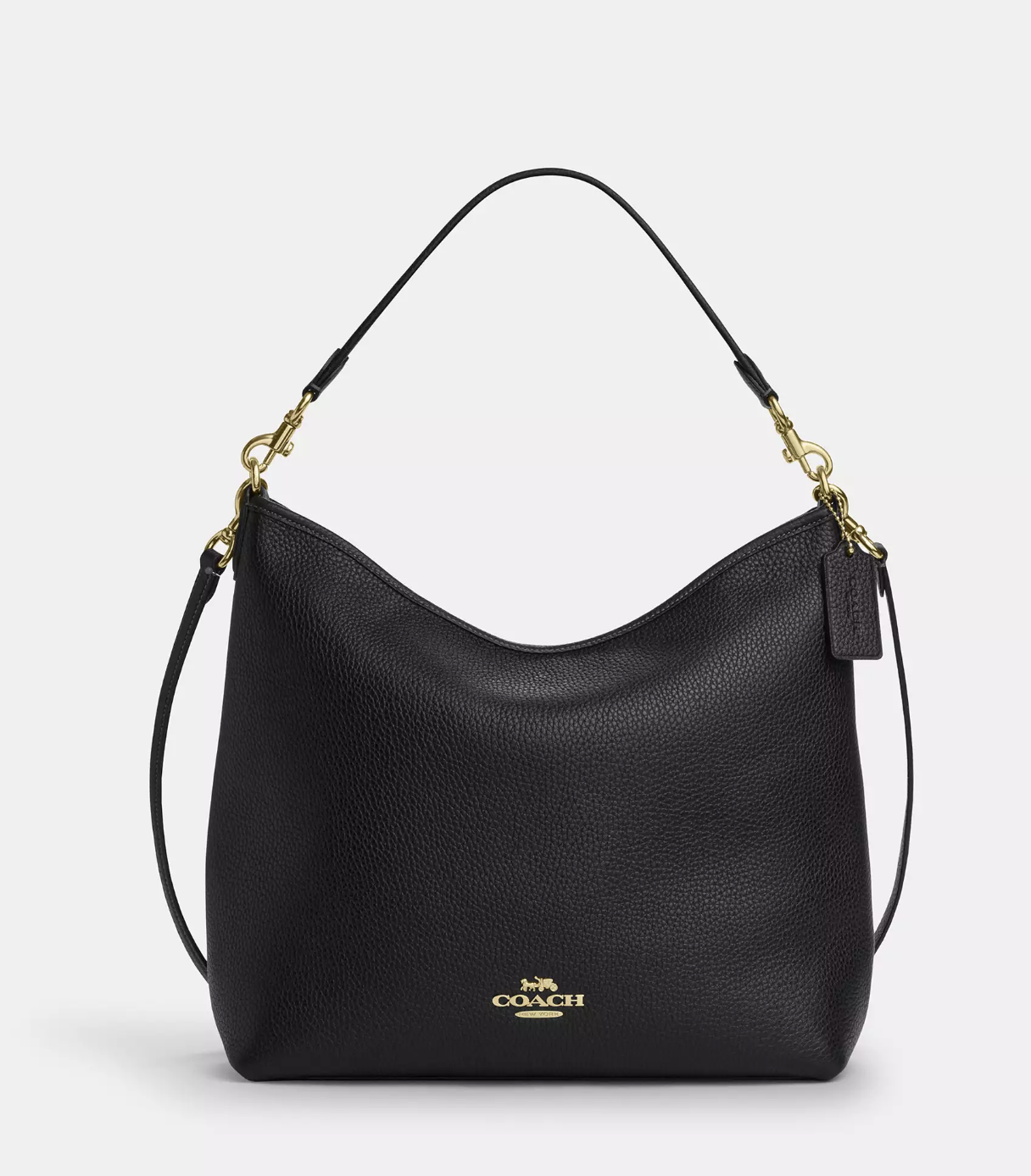 Coach Laurel Large Shoulder Bag In Gold Black (Pre-Order)