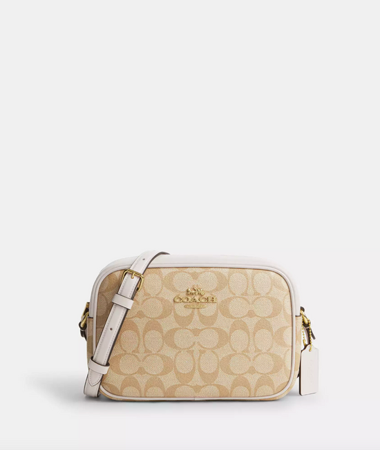 Coach Jamie Camera Bag In Signature Light Khaki Chalk (Pre-Order)