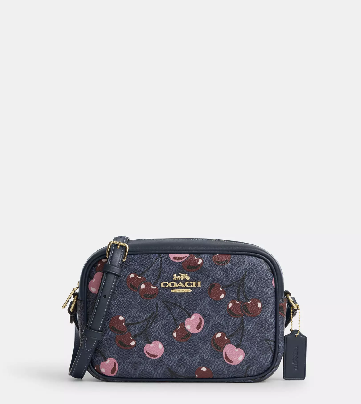 Coach Jamie Camera Bag In Signature Canvas With Cherry Print Denim multi (Pre-Order)