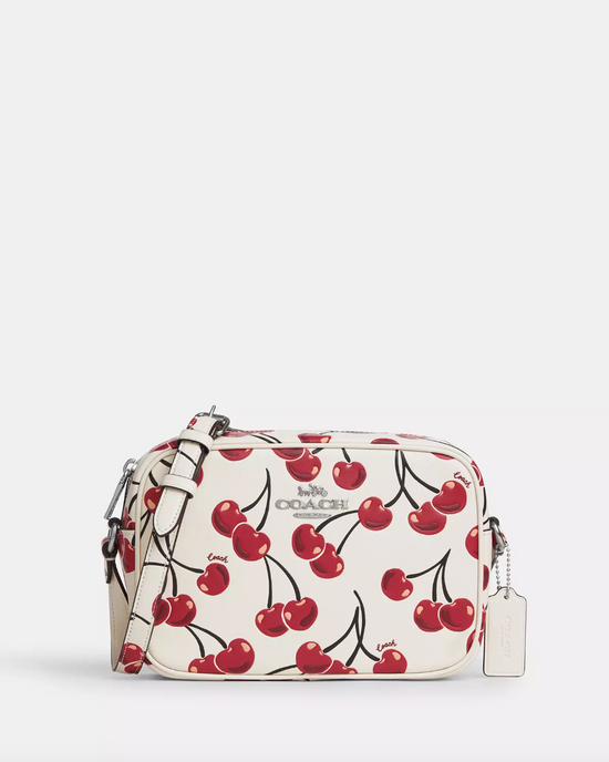 Coach Jamie Camera Bag In Signature Canvas With Cherry Print Chalk multi (Pre-Order)