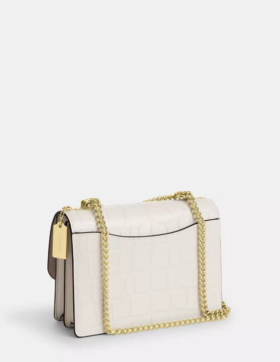 Coach Klare Crossbody Crocodile Embossed In Gold Chalk (Pre-Order)