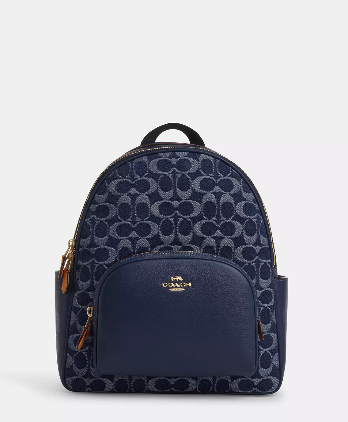 Coach Medium Court Backpack In Blocked Signature Denim (Pre-order)