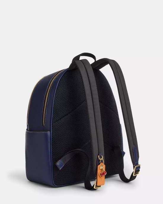 Coach Medium Court Backpack In Blocked Signature Denim (Pre-order)