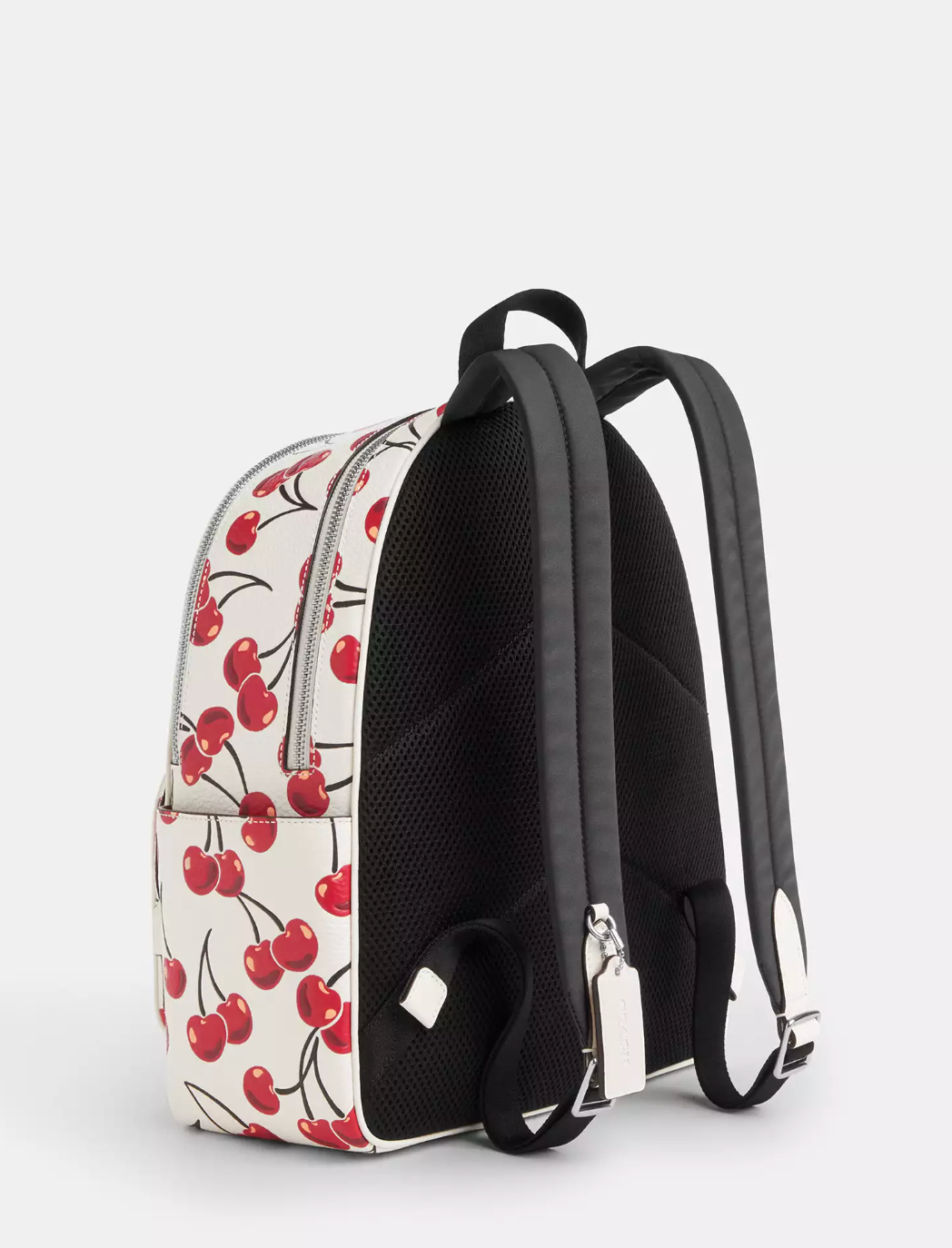 Coach Medium Court Backpack With Cherry Print Chalk Multi (Pre-order)