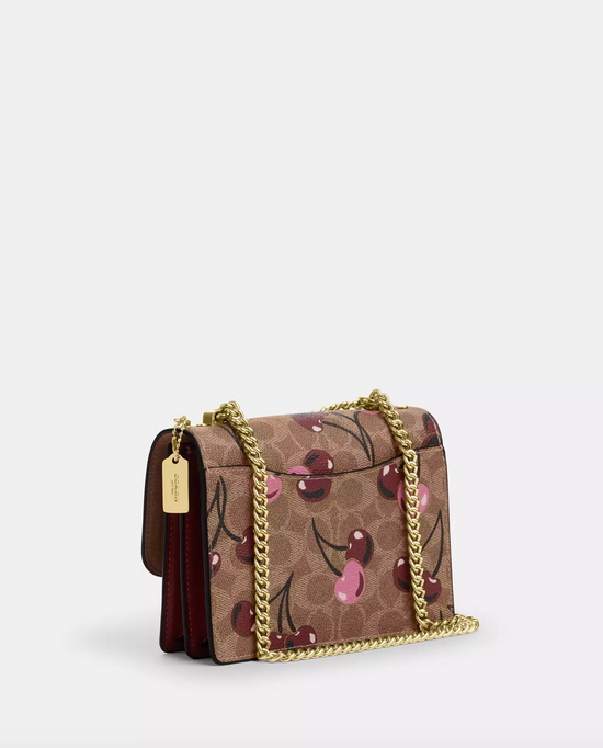 Coach Mini Klare Crossbody Bag In Signature Canvas With Cherry Print Tan Multi (Pre-Order)