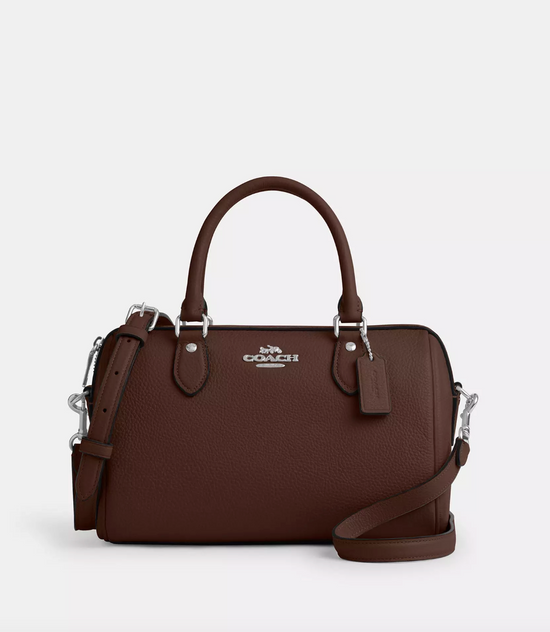 Coach Rowan Satchel In Silver Maple (Pre-Order)