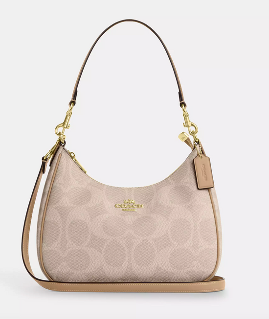 Coach Teri Hobo In Signature Sand Tan (Pre-Order)