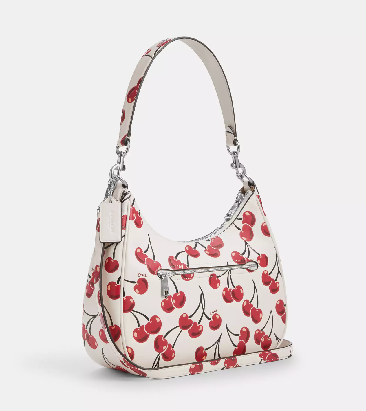 Coach Teri Hobo Bag With Cherry Print Chalk Multi (Pre-Order)