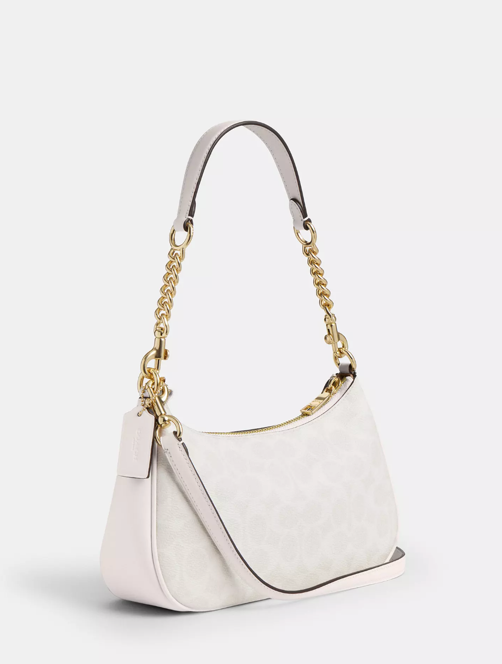 Coach Teri Shoulder Bag In Signature White Chalk (Special Pre-Order)