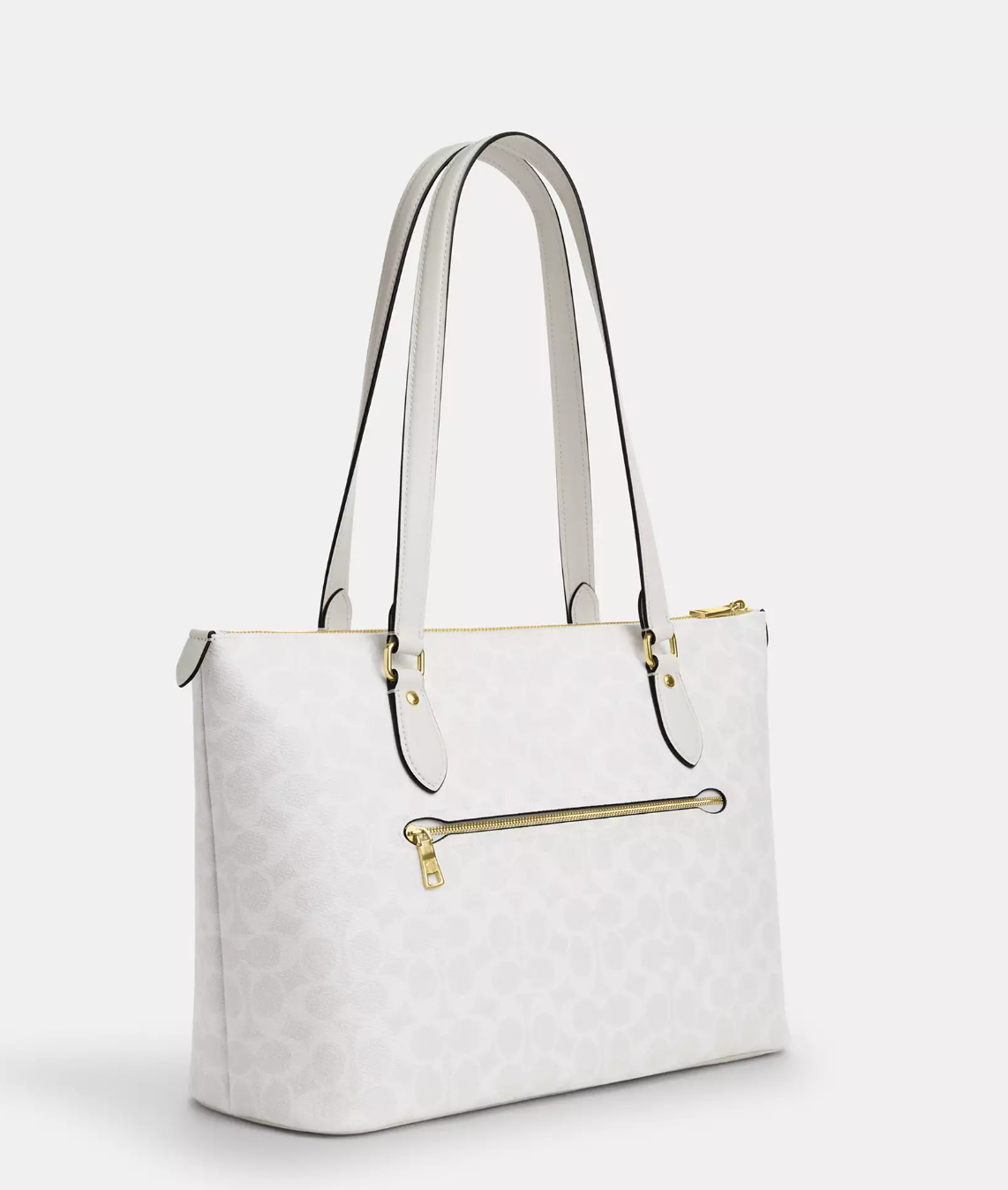 Coach Gallery Tote In Signature Glacier White (Pre-Order)