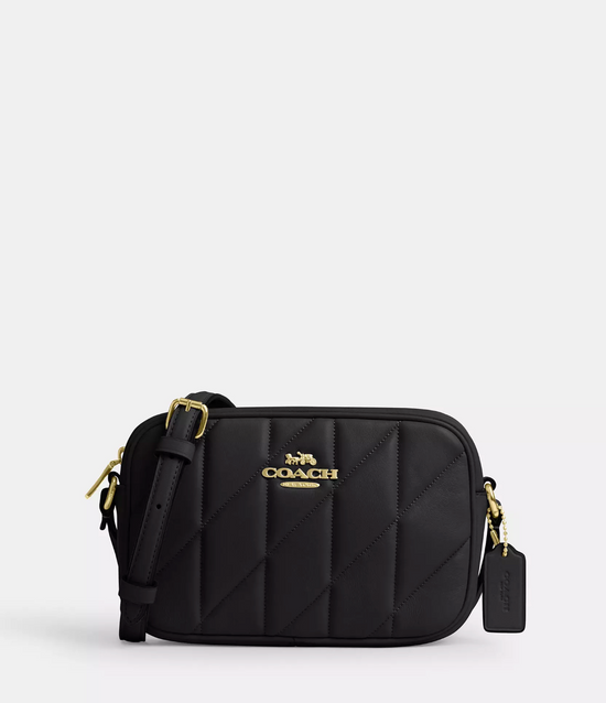 Coach Mini Jamie Camera Bag With Quilting In Gold Black (Pre-Order)