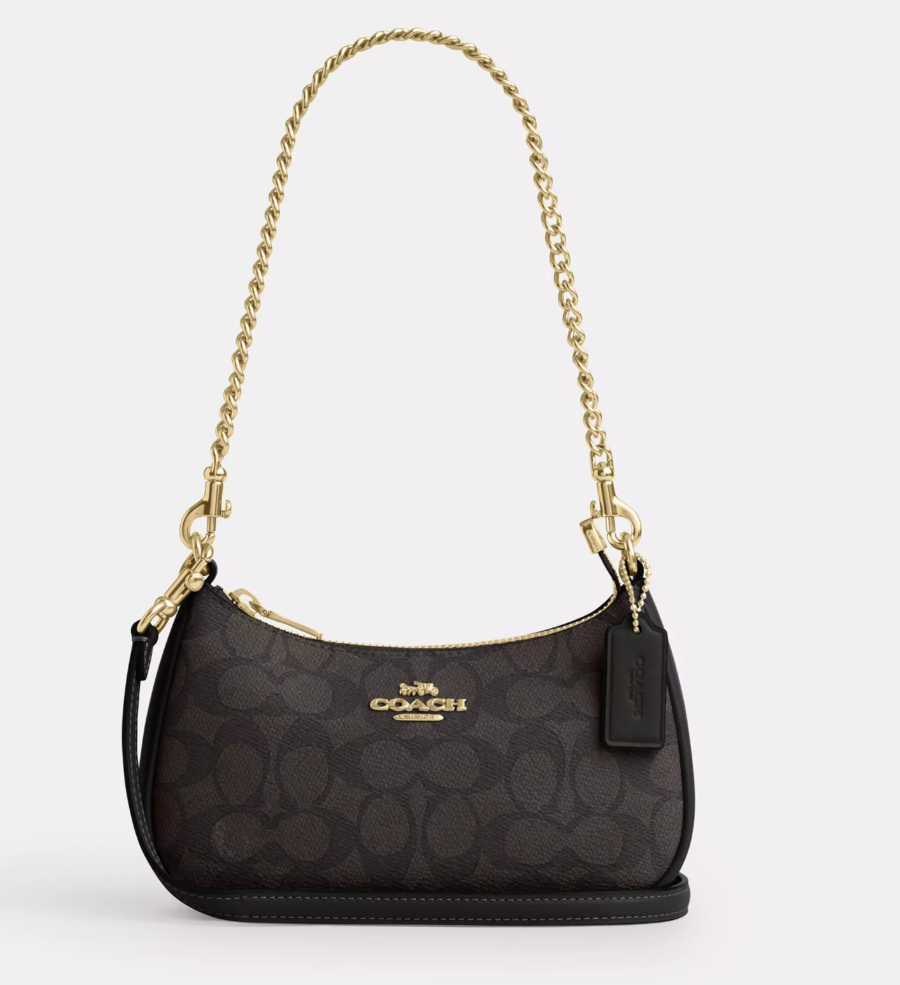 Coach Teri Mini Crossbody Bag In Signature Walnut Black (Pre-Order)