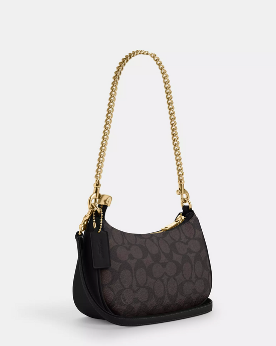 Coach Teri Mini Crossbody Bag In Signature Walnut Black (Pre-Order)