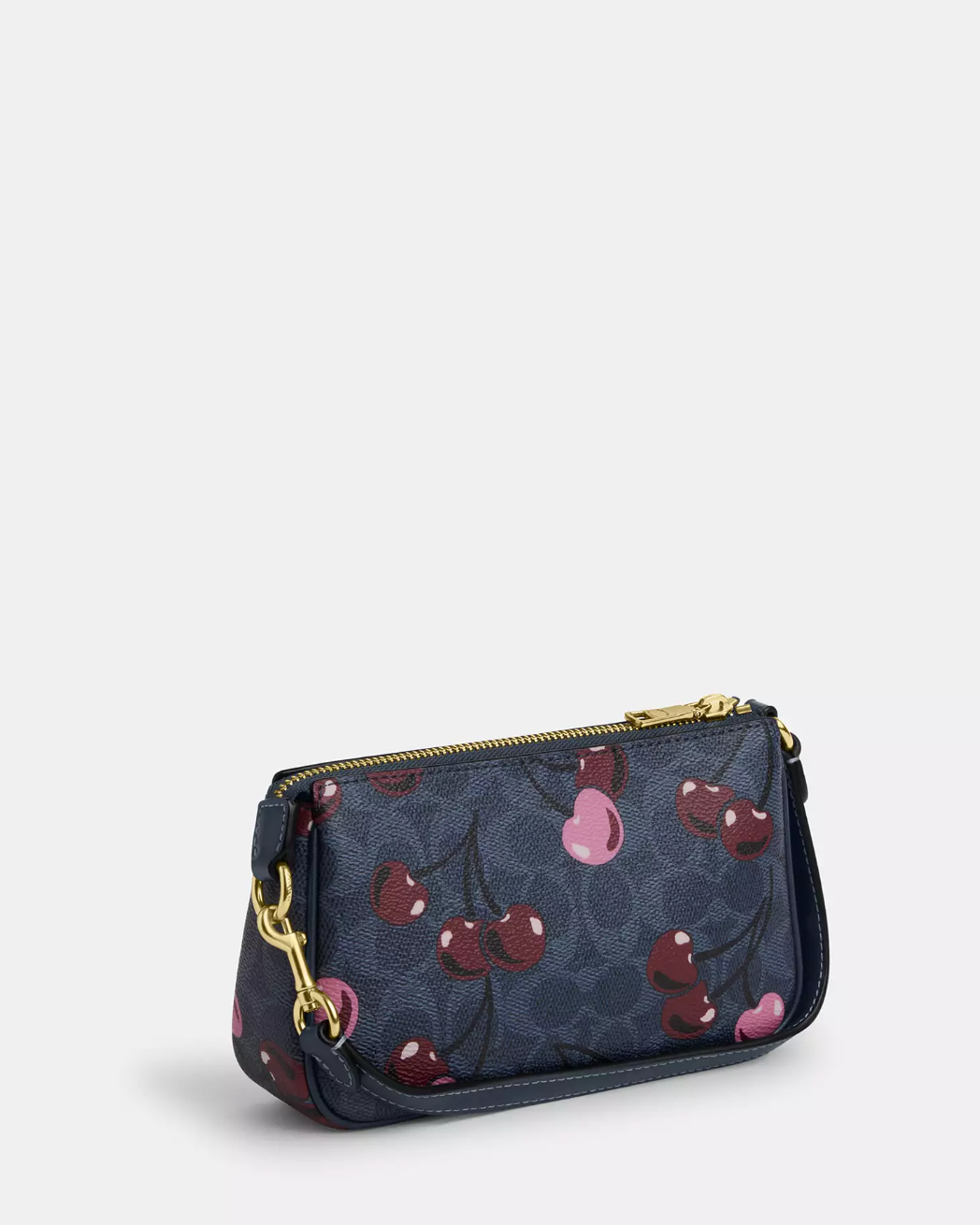 Coach Nolita 19 In Signature Canvas With Cherry Print Denim Multi (Pre-Order)