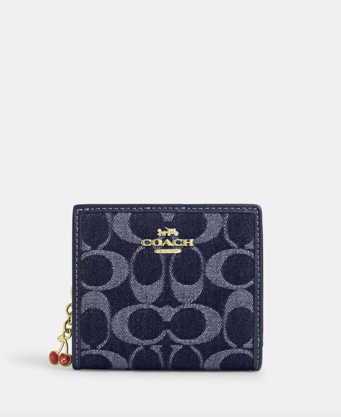 Coach Snap Wallet In Signature Denim Multi (Pre-Order)