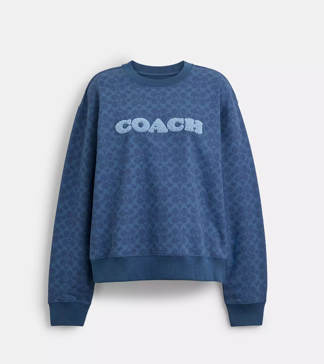 Coach Signature Crewneck In Navy Multi (Pre-Order)