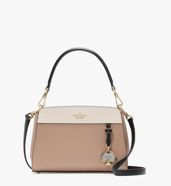 Kate Spade Madison Small Top Handle Satchel In Toasted Hazelnut Multi (Pre-Order)