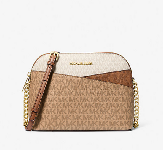 Michael Kors Dome Crossbody In Colorblock Camel Multi (Pre-Order)