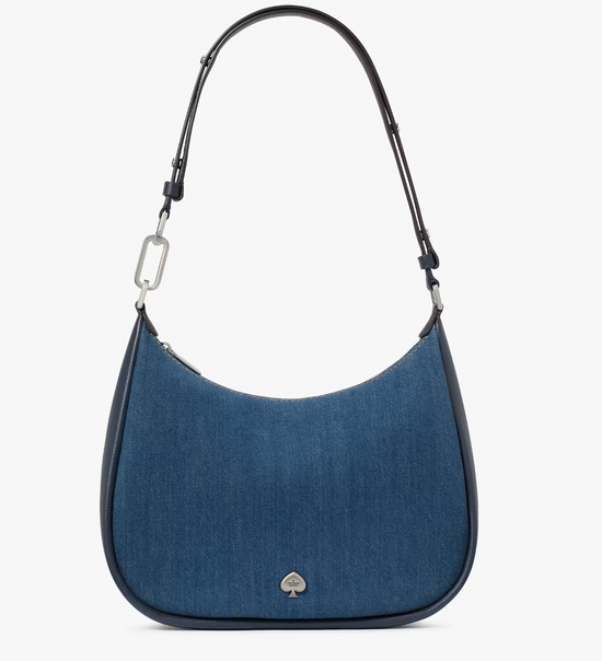 Kate Spade Kayla Denim Large Shoulder Bag In Blue Multicolor (Pre-Order)