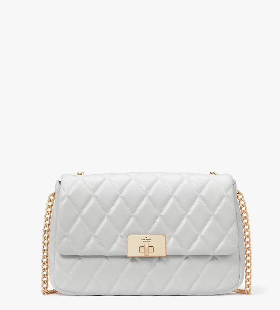 Kate Spade Carey Medium Flap Shoulder Bag In Stone Path (Pre-Order)