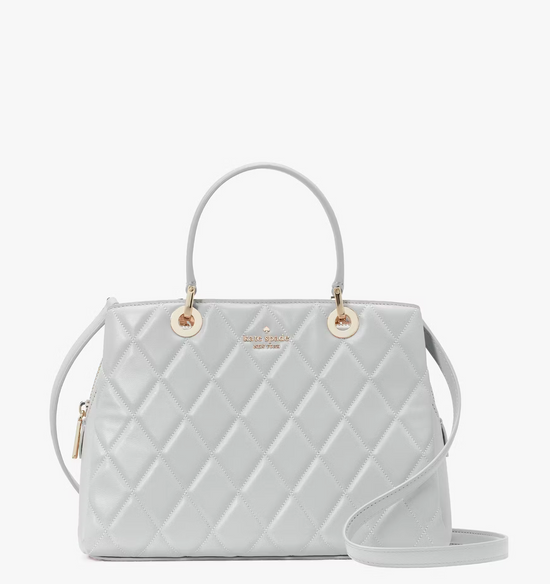 Kate Spade Carey Quilted Sullivan Satchel In Stone Path (Pre-Order)