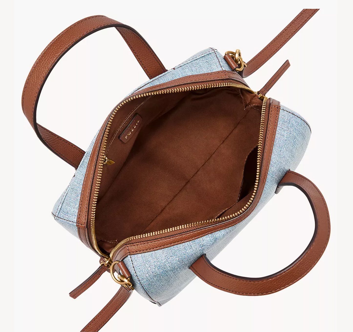 Fossil Sydney Satchel In Denim (Pre-Order)