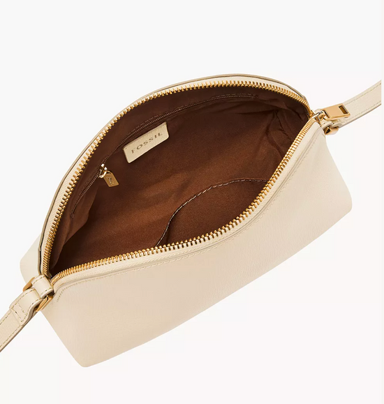 Fossil Bri Dome Crossbody In Cream (Pre-Order)