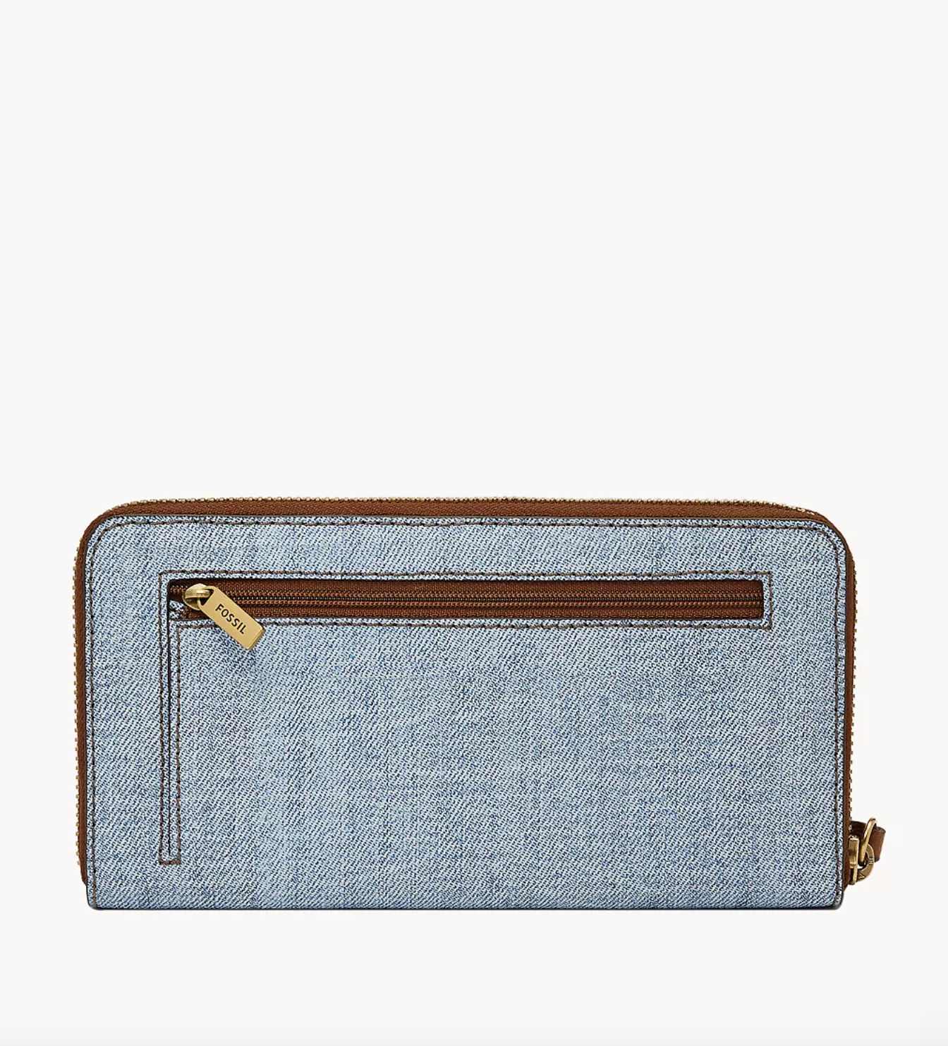 Fossil Jori Zip Clutch In Denim (Pre-Order)