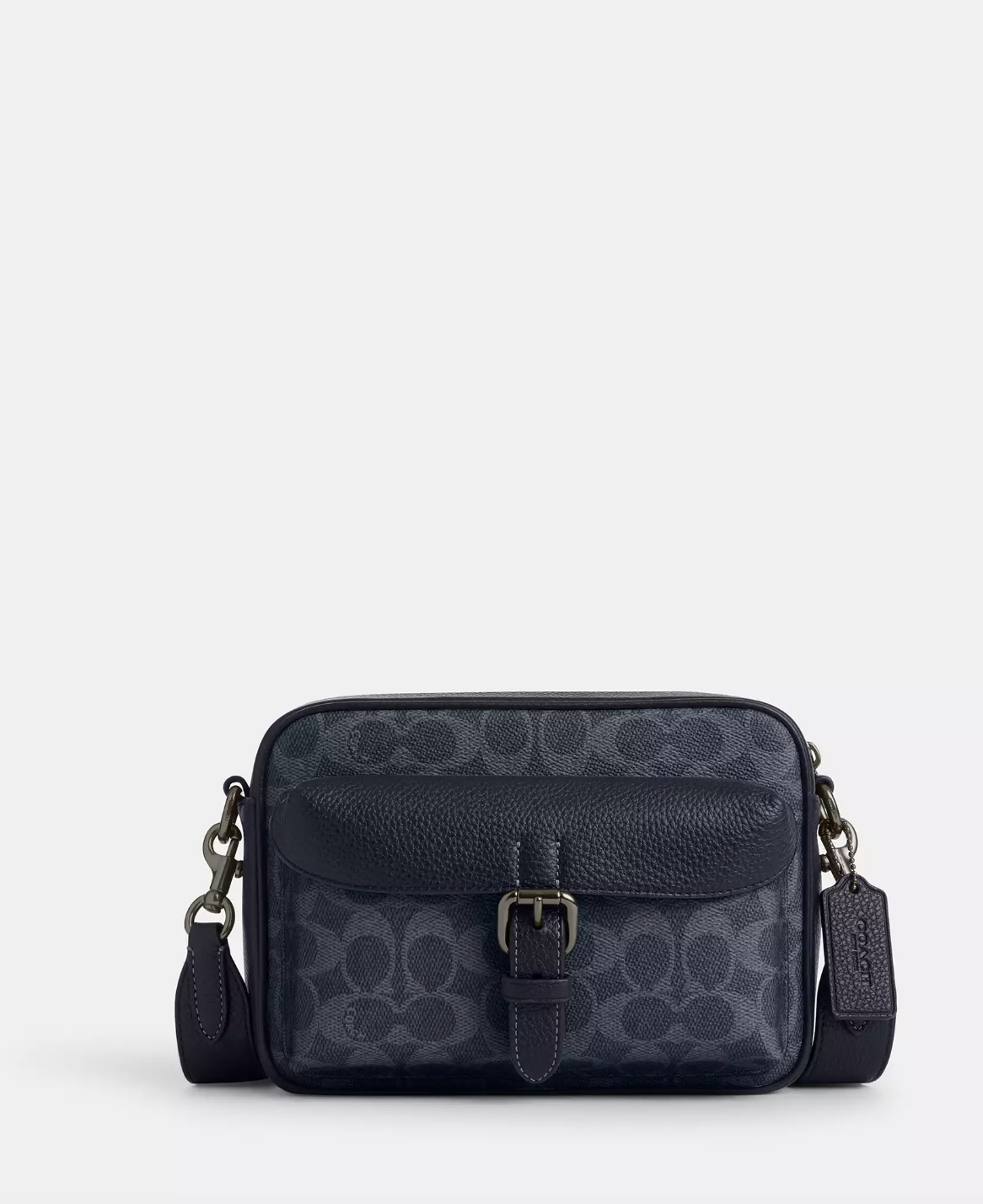 Coach Men Warner Crossbody Bag In Signature Midnight Navy (Pre-Order)