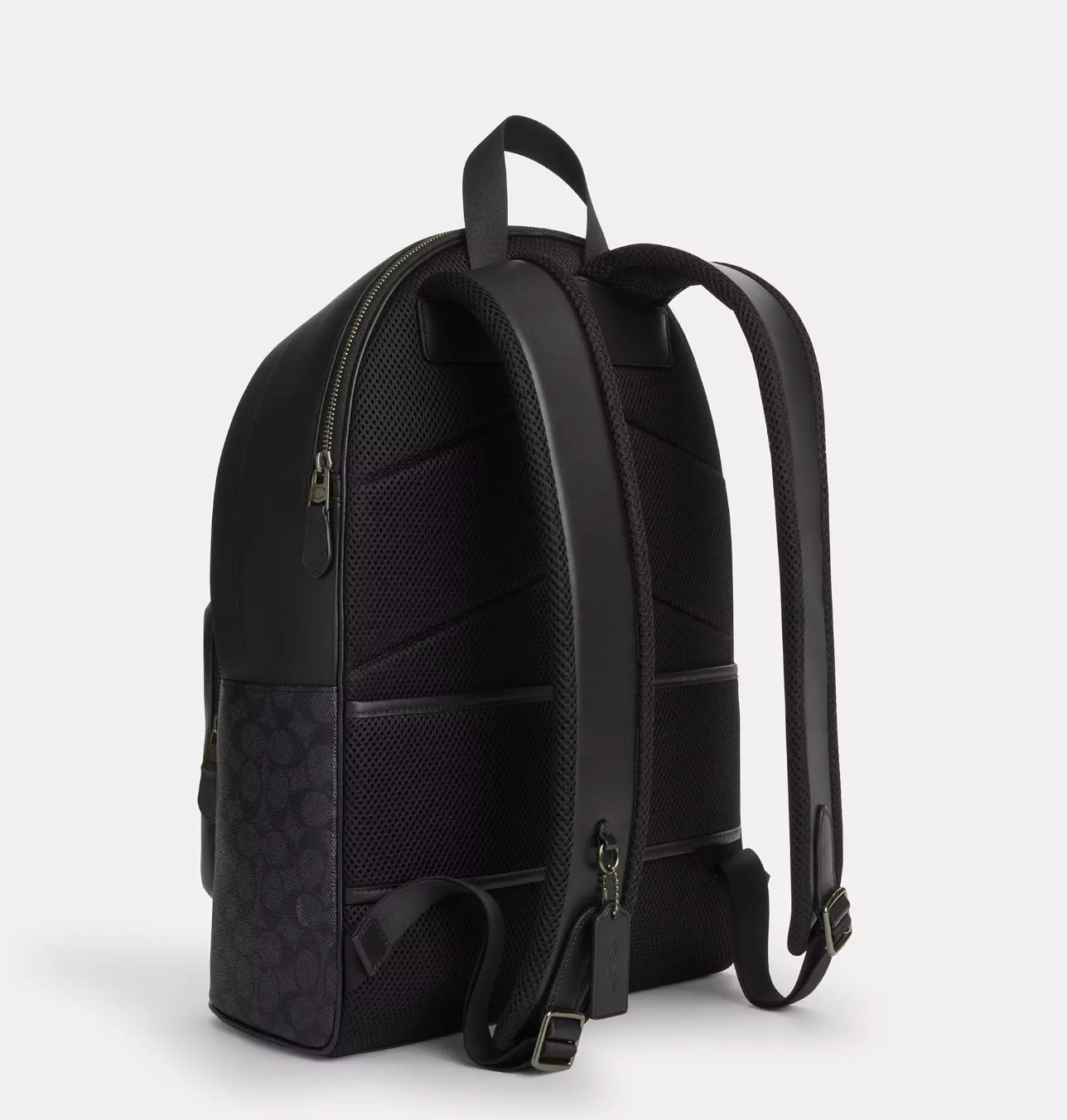 Coach Men West Backpack In Signature Charcoal Black (Pre-Order)