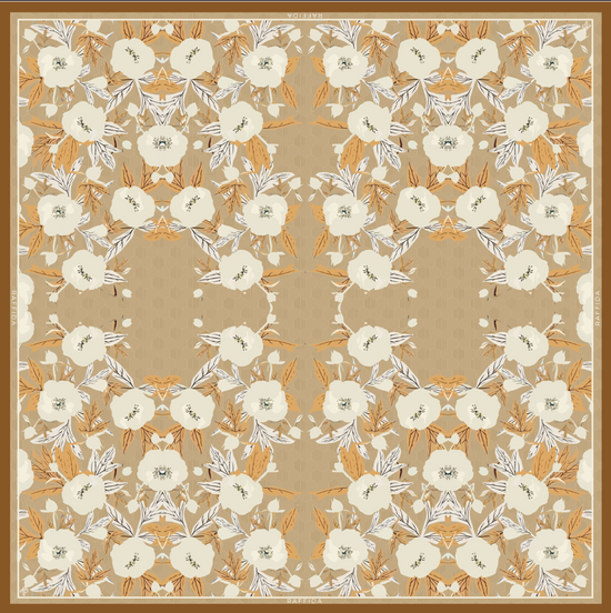 Raffida Poppy In Warm Gold Brown