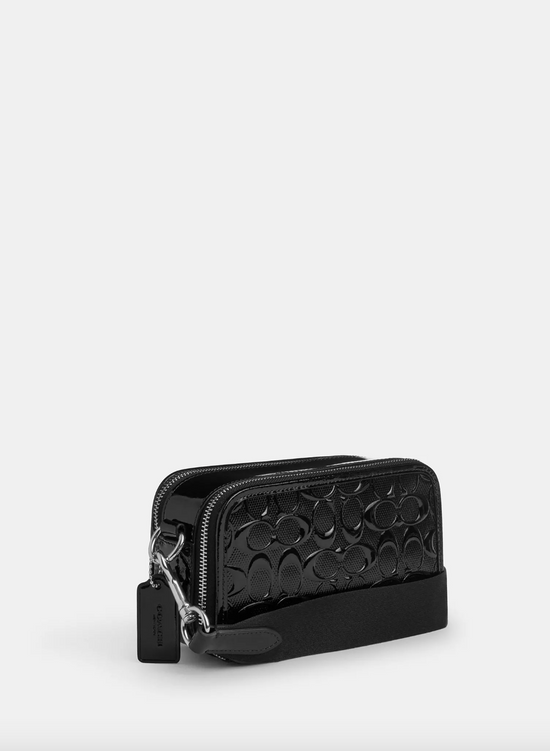 Coach Men Wyatt Crossbody In Signature Leather Black