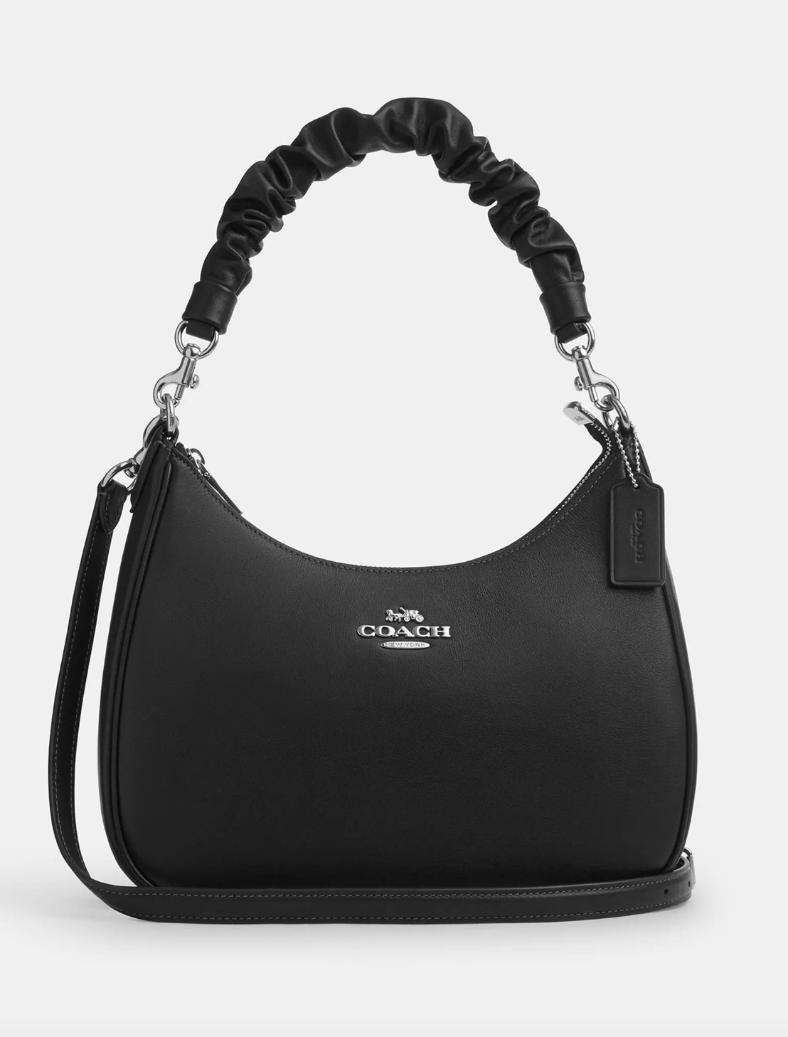 Coach Teri Hobo With Ruching Handle In Black (Pre-Order)