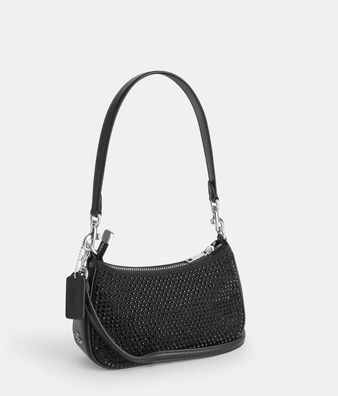 Coach Teri Mini Crossbody Bag In novelty leather Silver Black (Pre-Order)