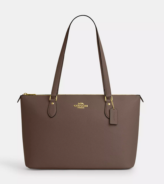 Coach Gallery Tote In Gold Dark Stone (Pre-Order)