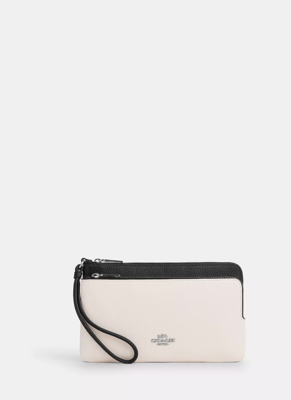 Coach Double Zip Wallet In Chalk Black Multi (Pre-Order)